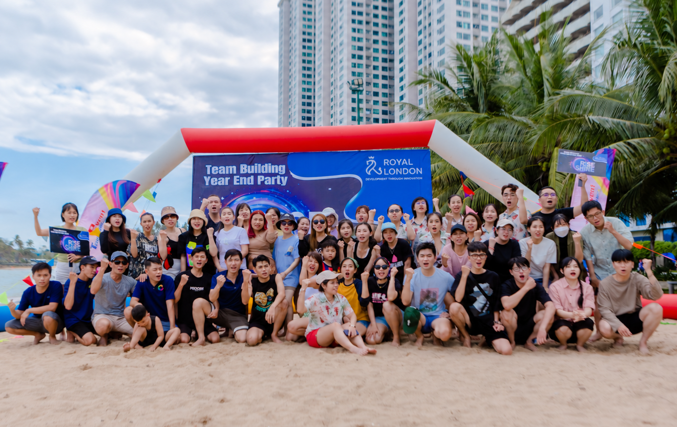 Royal London team at their year-end party and team-building event